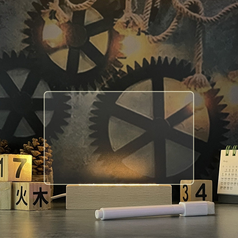 Perfecsy Creative LED Night Light and USB Message Board with Pen, suitable for children and holiday decoration.