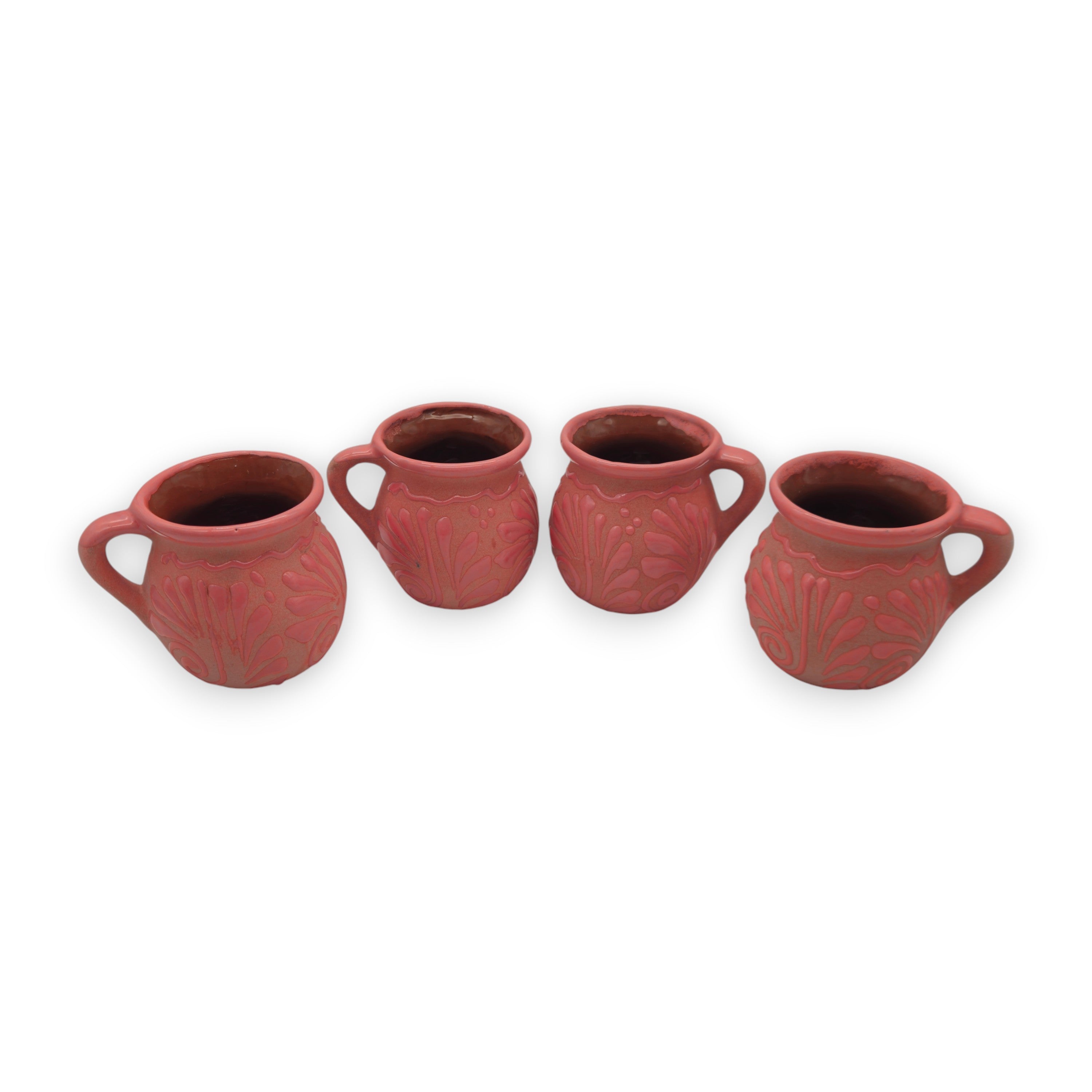 Pink Talavera Mug from The Talavera Hub featuring vibrant Mexican floral patterns on handmade ceramic with a classic shape.