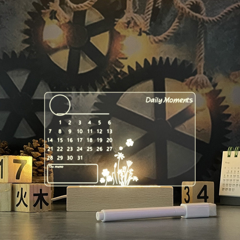 Perfecsy creative LED night light USB message board with pen, holiday decoration, suitable for children and girlfriends, night lamp.