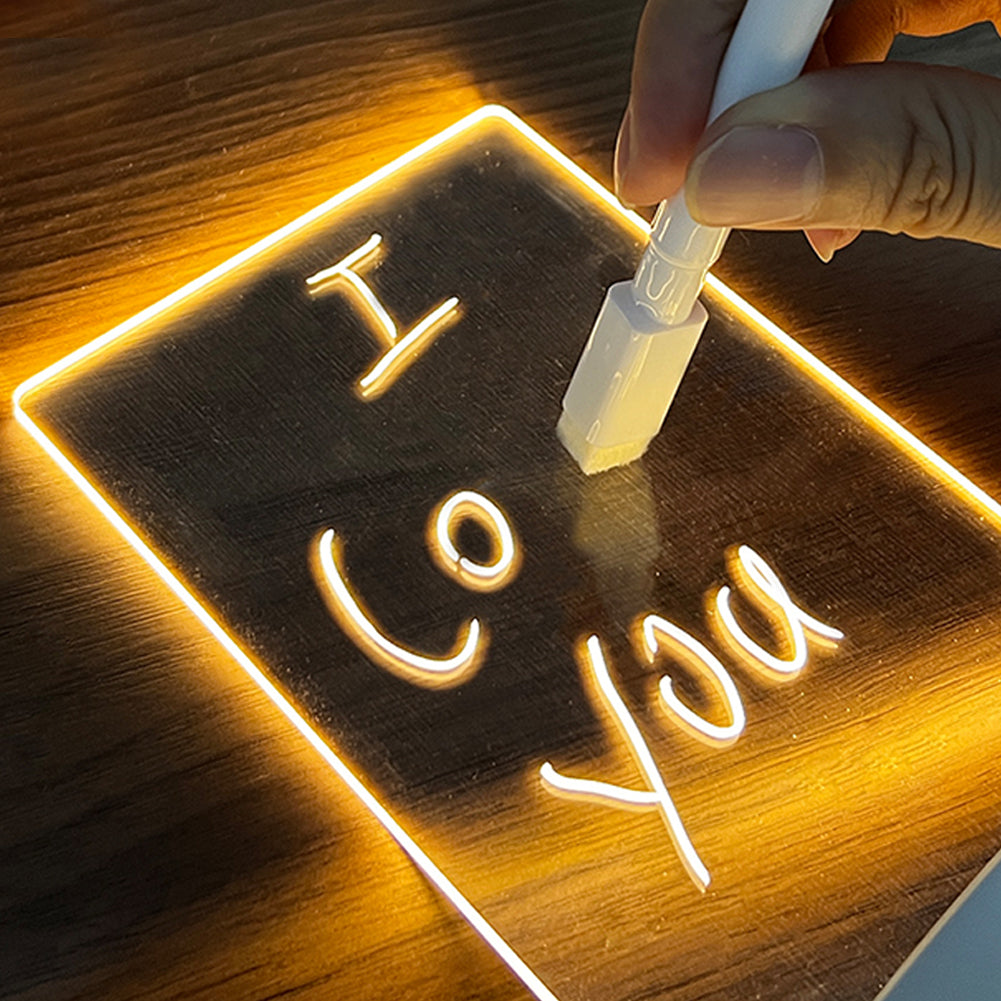 Perfecsy creative LED night light message board with pen, holiday light, and decorative night lamp for children and girlfriend.