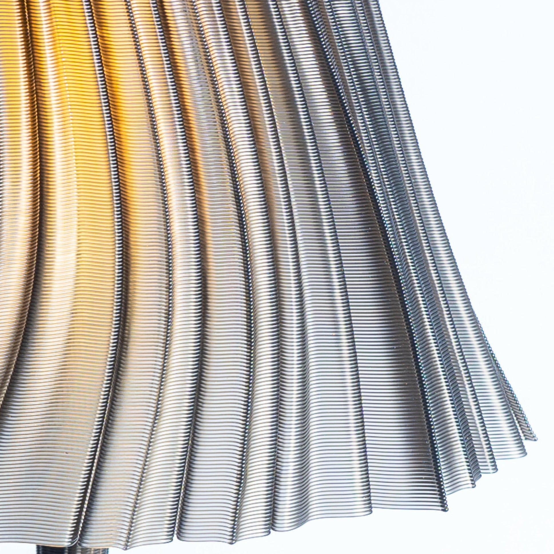 Slim tall Pleat Lamp by Wooj Design featuring a pleated fabric lampshade and modern wooden base, ideal for contemporary interiors.