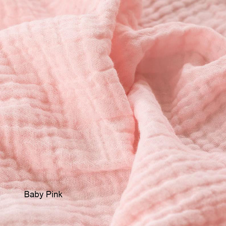 Pink organic cotton double gauze duvet cover for Snuggle Me infant lounger by Wendy Anne, featuring soft, breathable fabric.