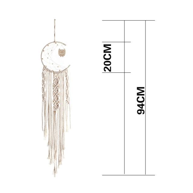 Stevvex leaf wall hanging dream catcher decor with LED light, ideal for aesthetic room, teen dorm, or kid's bedroom decor.