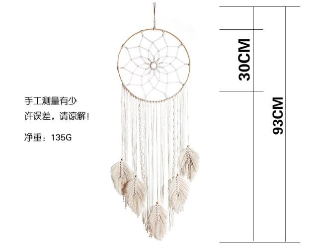 Stevvex leaf wall hanging dream catcher with LED lights, ideal for aesthetic room decor, teenage dorms, and cozy home decoration.