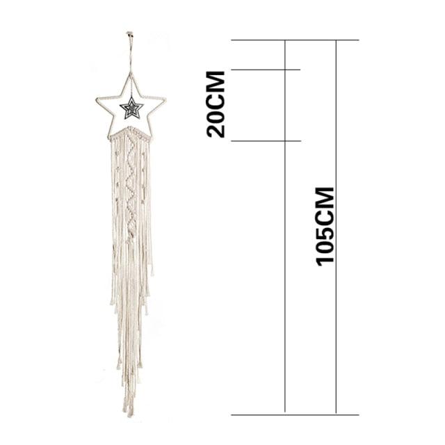 Stevvex leaf wall hanging dream catcher decor with LED light, ideal for aesthetic room, teen dorm, or kid's home decor.