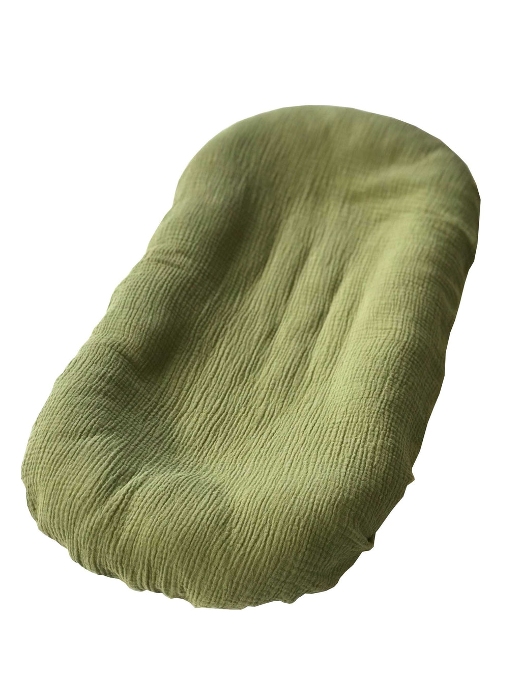 Organic cotton double gauze duvet cover for Snuggle Me infant lounger by Wendy Anne, with a soft, breathable fabric design.