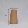 Simple ceramic vase with a smooth finish, designed by My Store, perfect for displaying flowers or as a decorative piece.